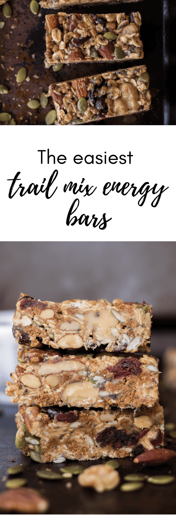 The easiest Trail Mix Energy Bars Recipe Lifestyle of a Foodie