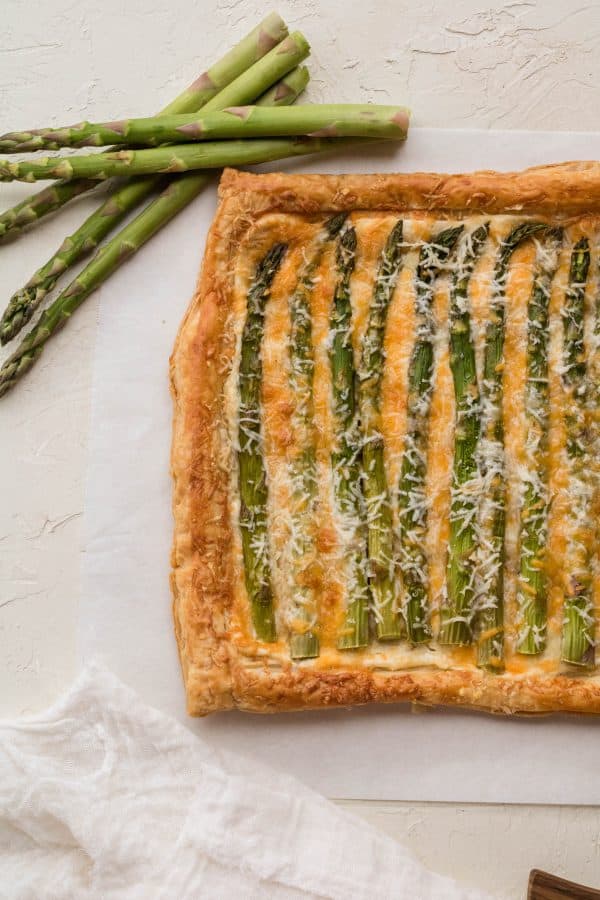 Asparagus tart with puff pastry Lifestyle of a Foodie