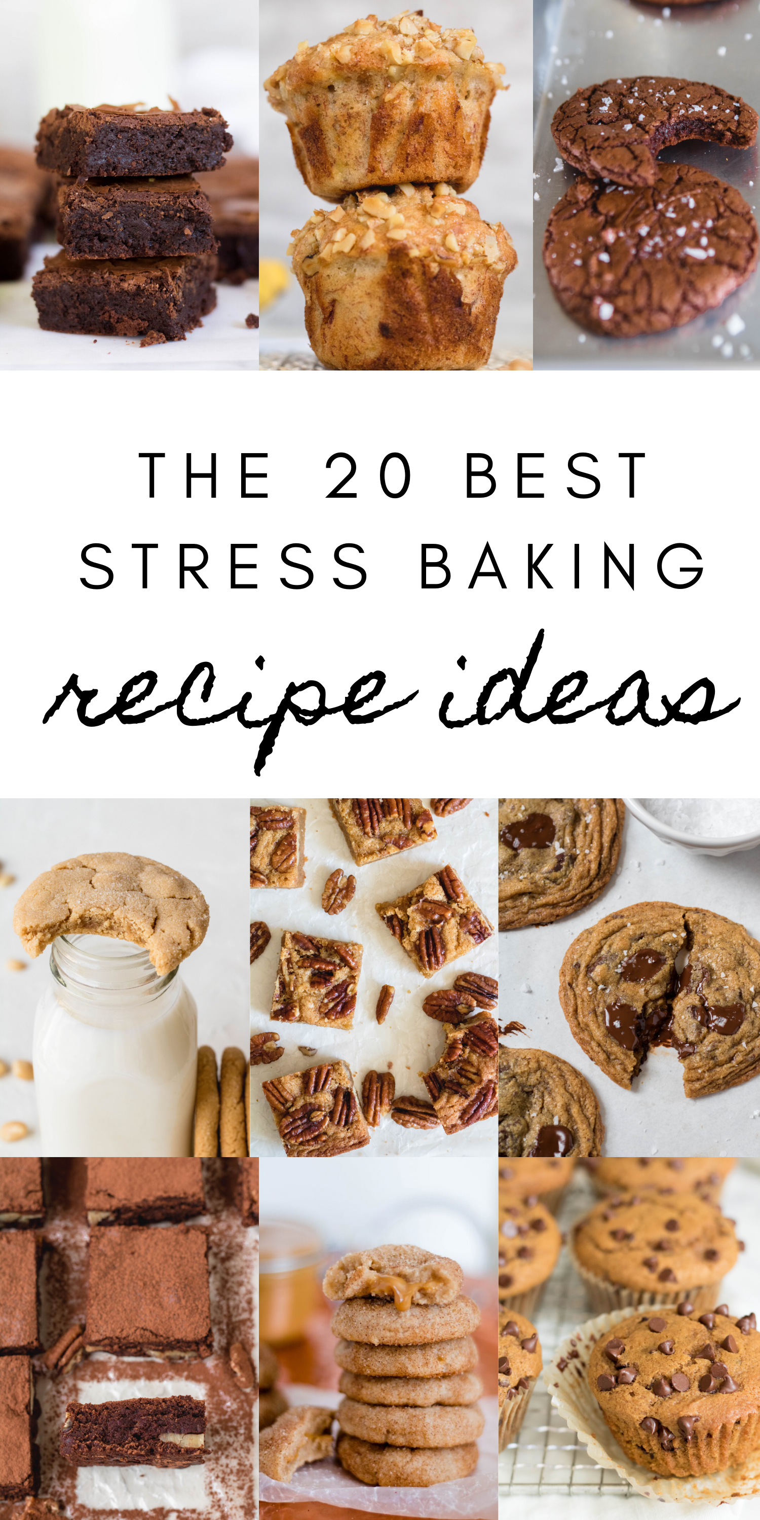 The best stress baking recipe ideas collage for pinterest 