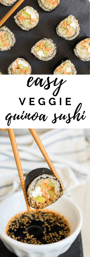 Veggie quinoa sushi | how to - Lifestyle of a Foodie