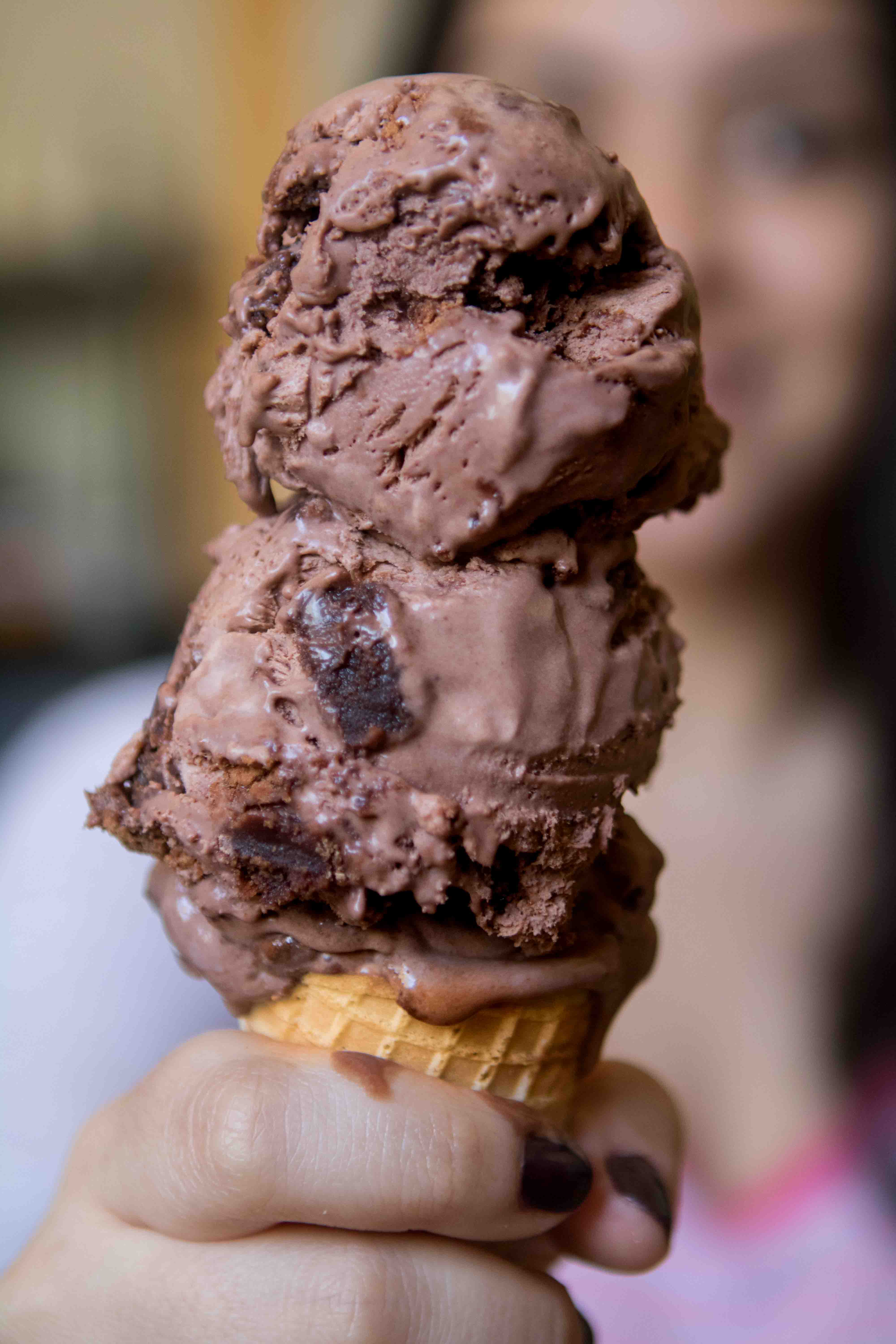 The best brownie chocolate homemade ice cream