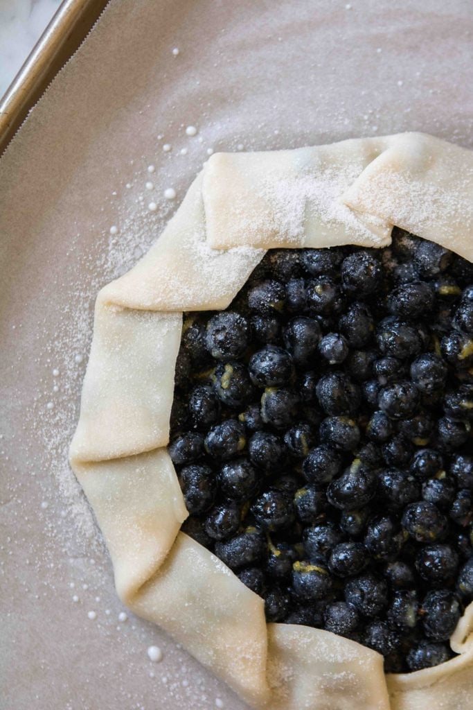 Blueberry lemon galette