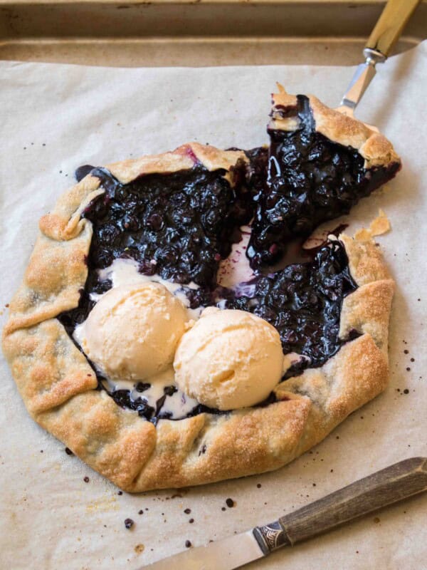 blueberry galettes