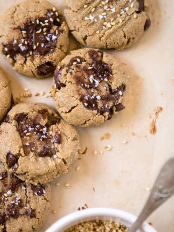 Tahini chocolate chip cookies