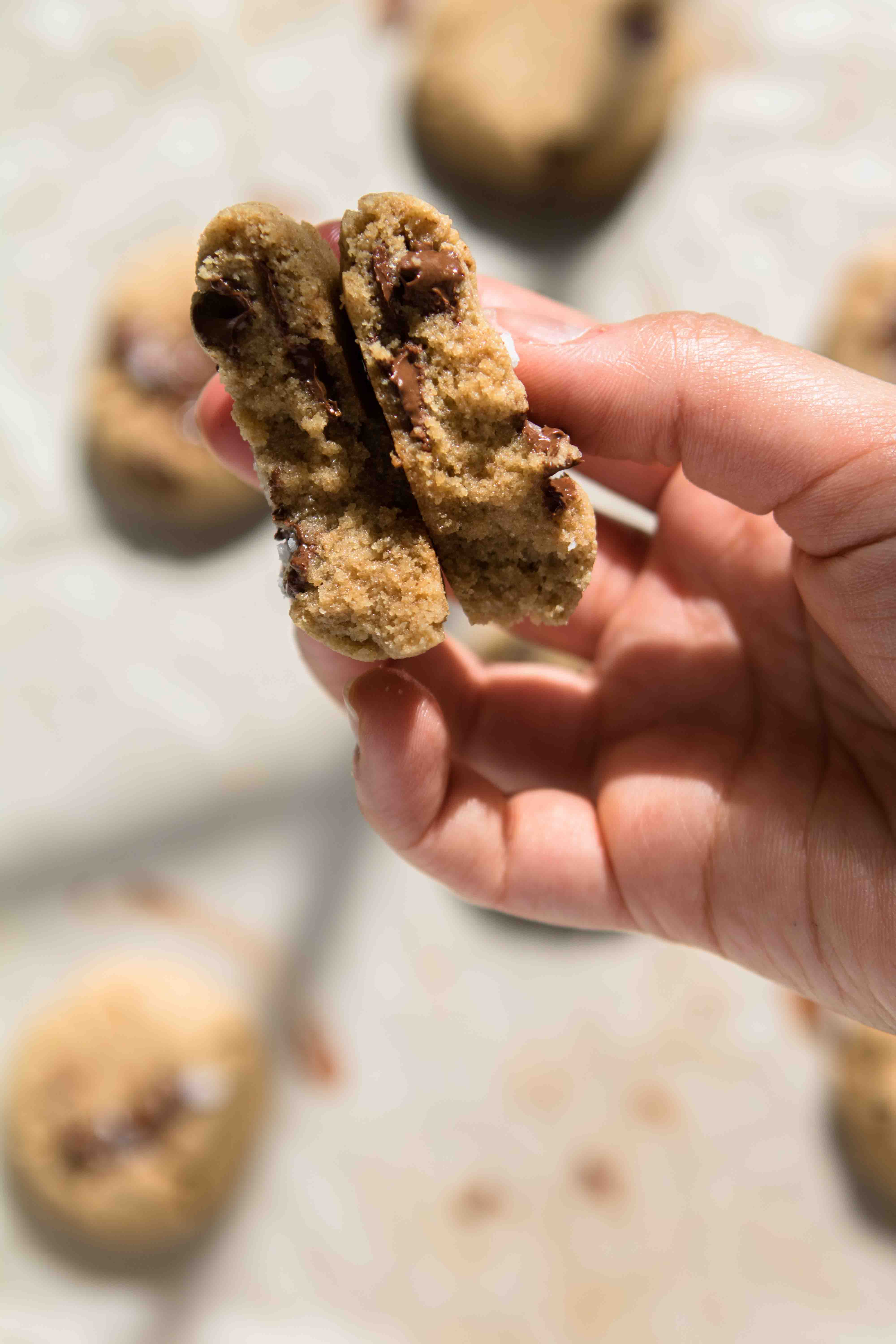 The best salted tahini chocolate chip cookie in the world
