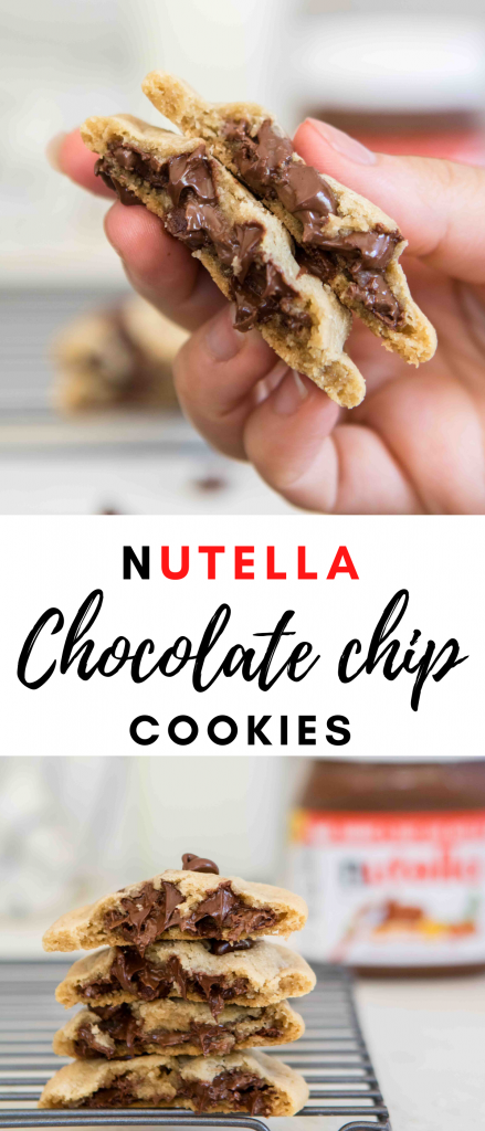 Easy Nutella Chocolate Chip cookies 