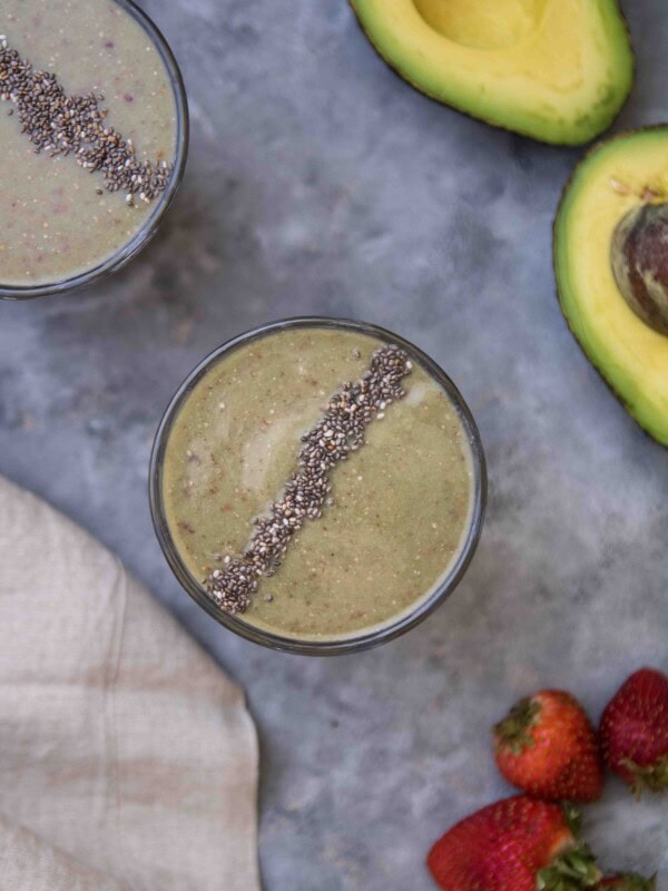 candida green smoothie with prebiotic