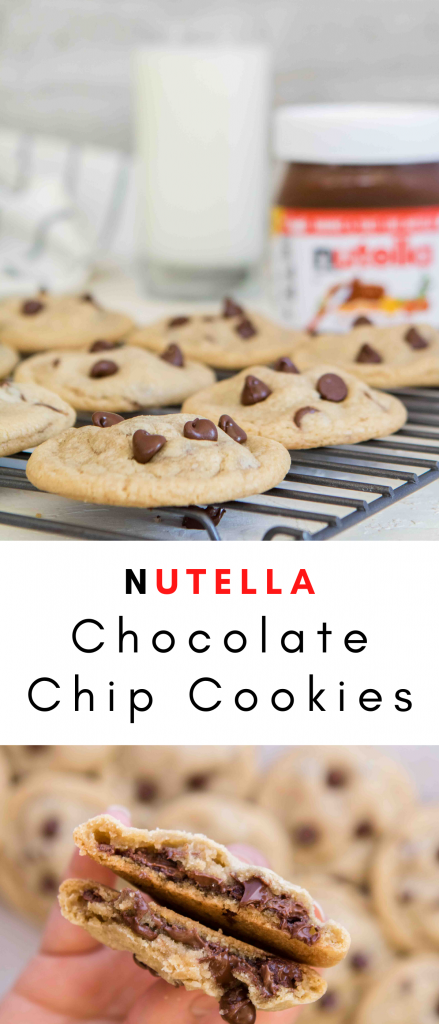 Easy Nutella Chocolate Chip cookies 