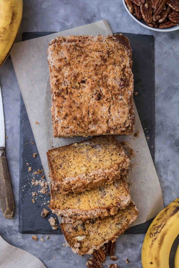 banana bread photography