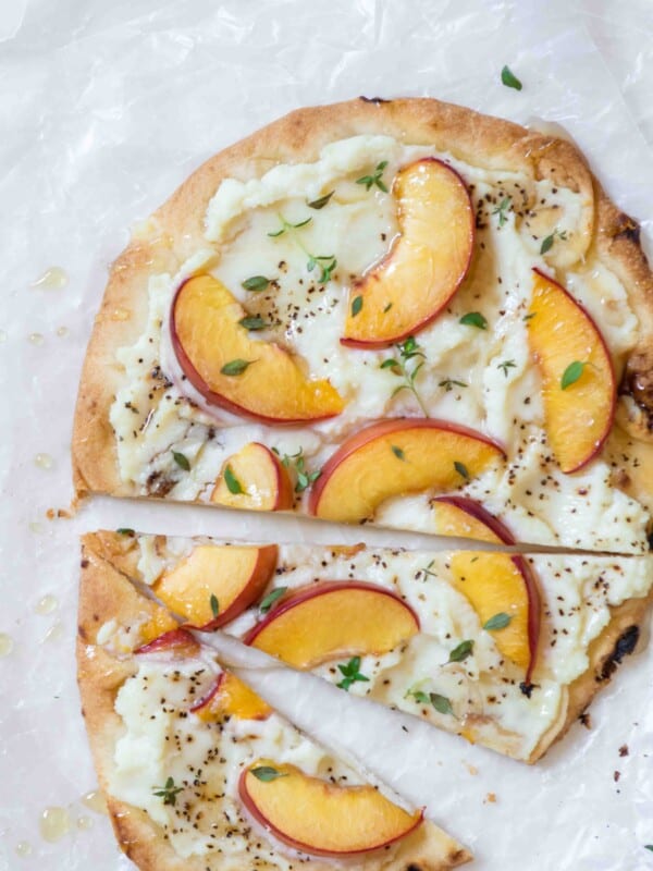 Easy nectarine flat bread recipe
