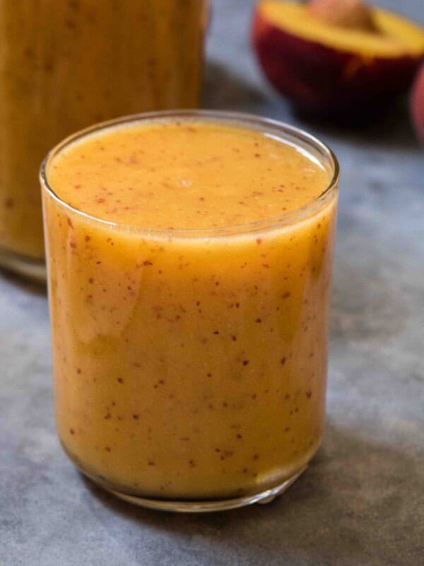 Easy CBD peach orange smoothie recipe