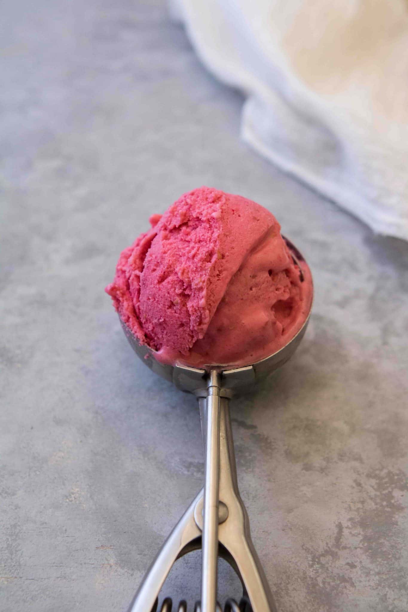 The Easiest 2ingredient Raspberry Sorbet Lifestyle of a Foodie