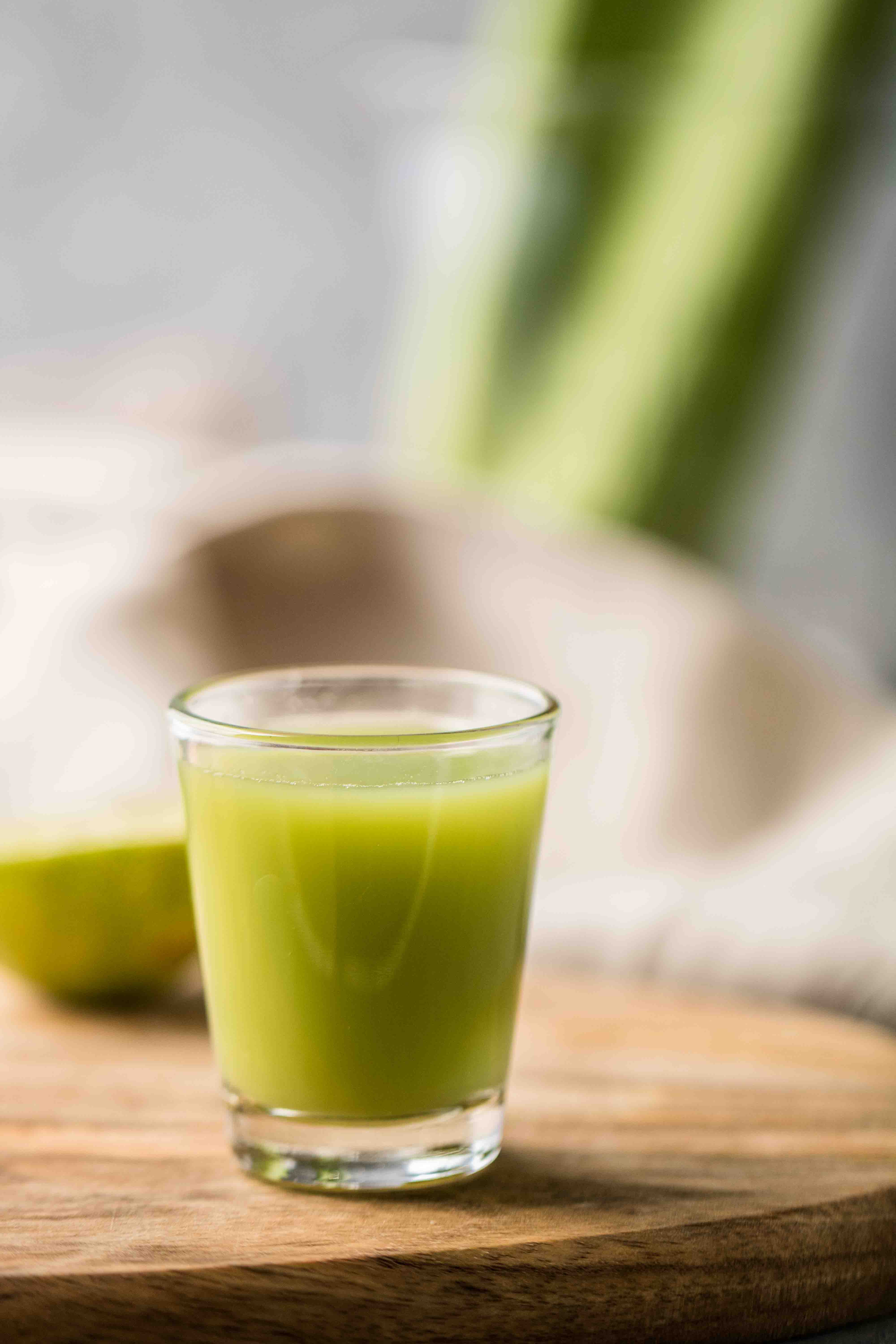 Green health shot for healthy body