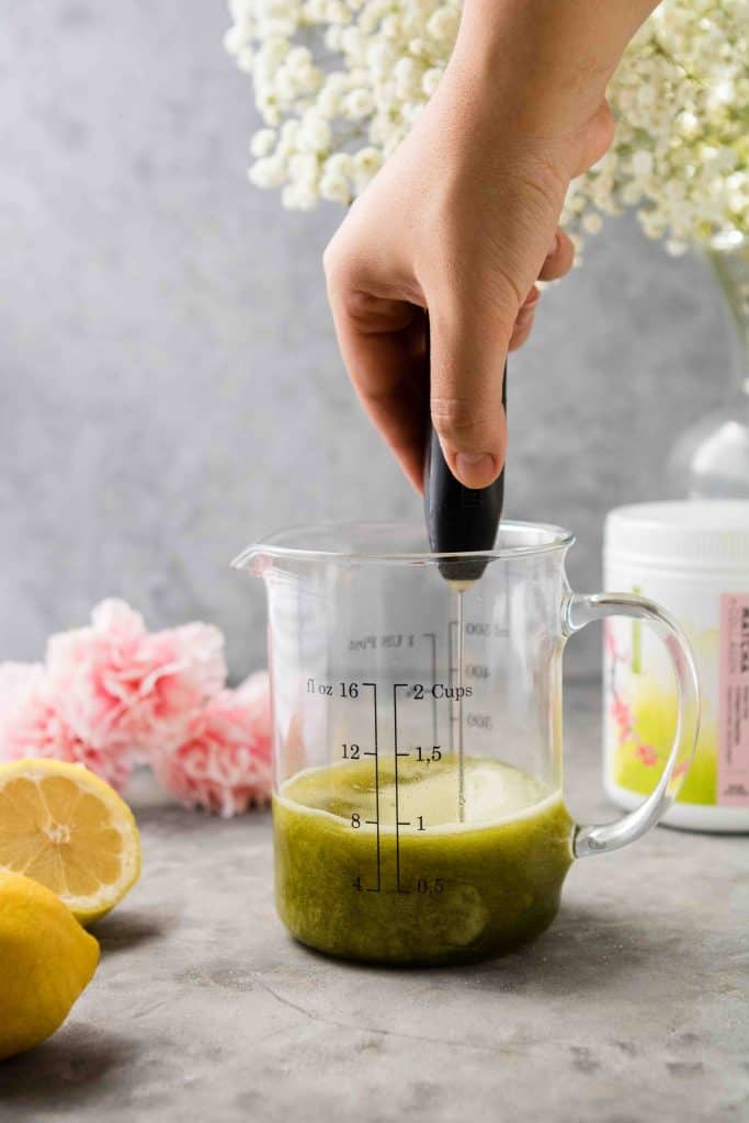 Add the matcha powder