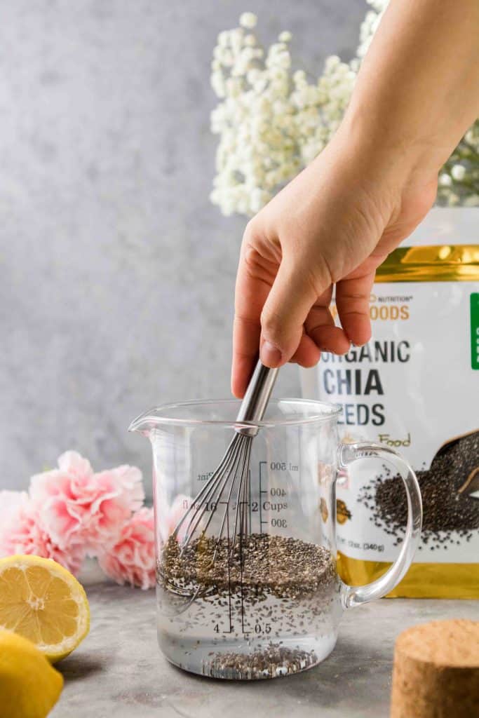 Soak the chia seeds in water