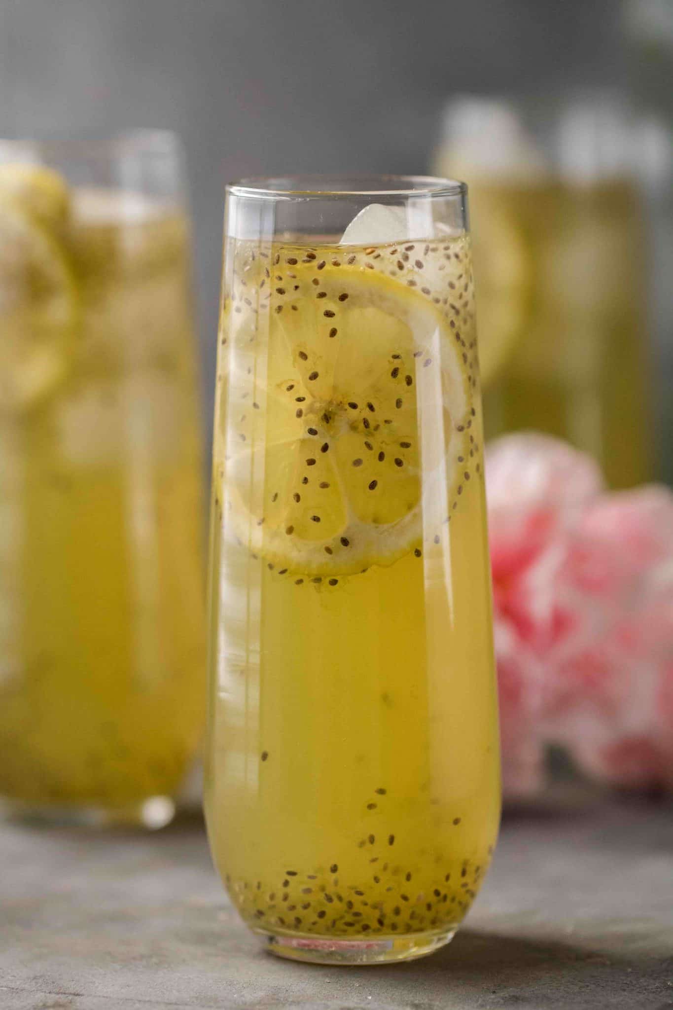 Easy Keto Summer Matcha Lemonade with Chia Seeds Lifestyle of a Foodie