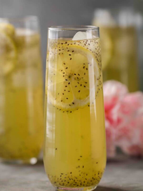 Keto summer matcha lemonade