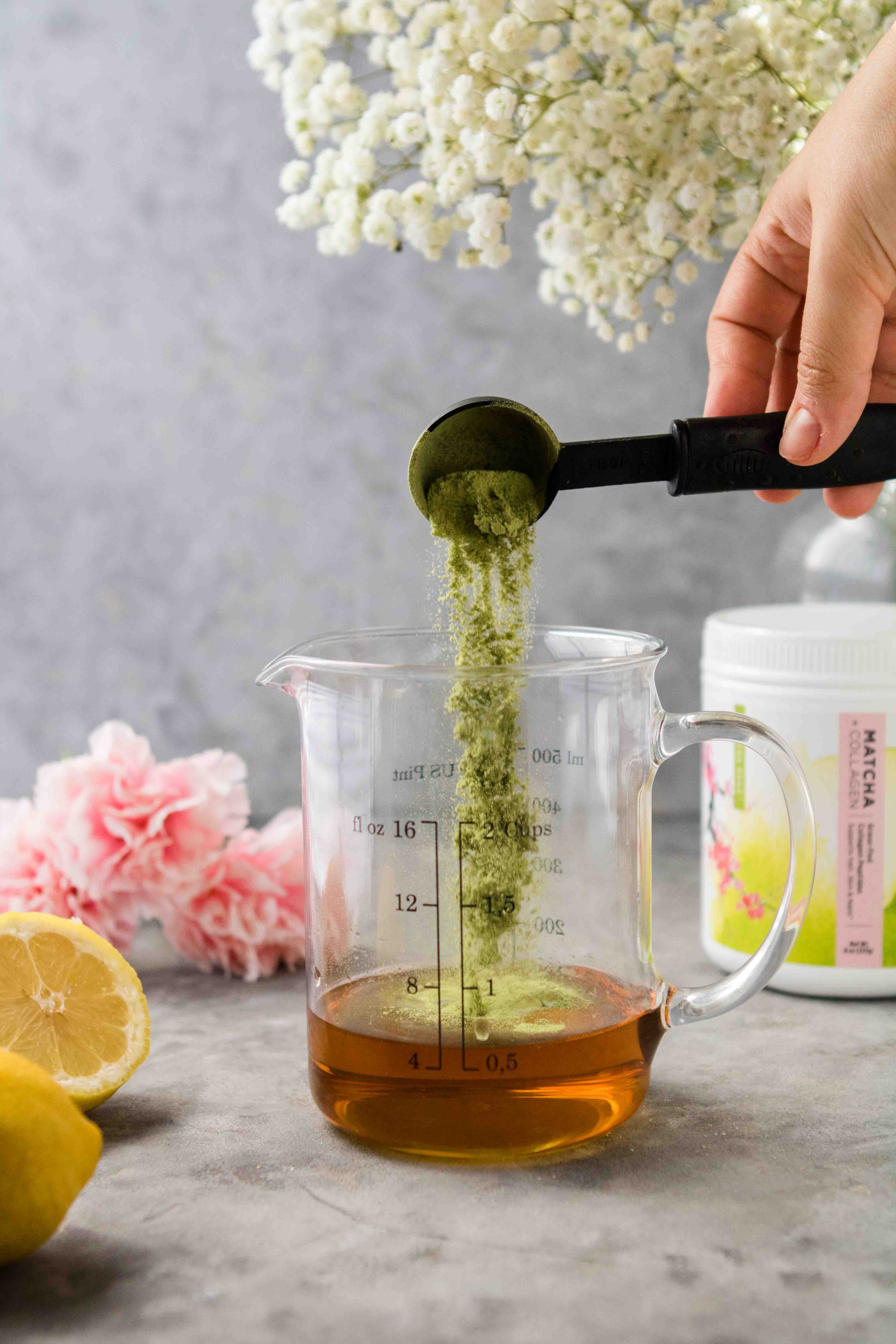 Easy Keto Summer Matcha Lemonade with Chia Seeds Lifestyle of a Foodie