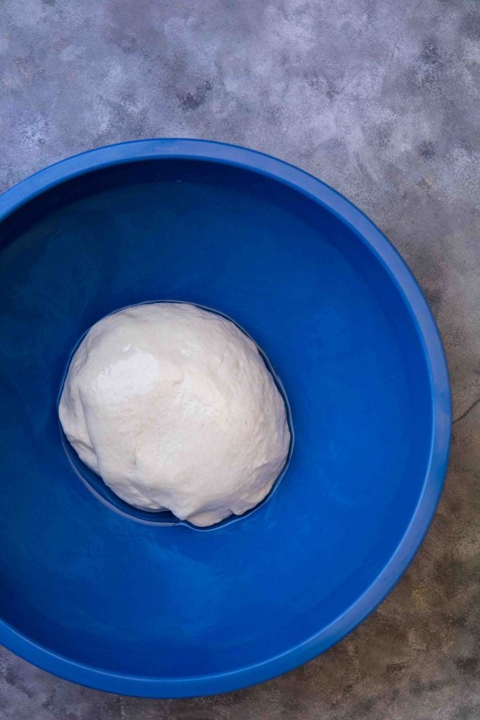 Place the dough in the bowl