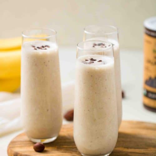 3-ingredient Toasted Hazelnut Smoothie with Bananas - Lifestyle of a Foodie