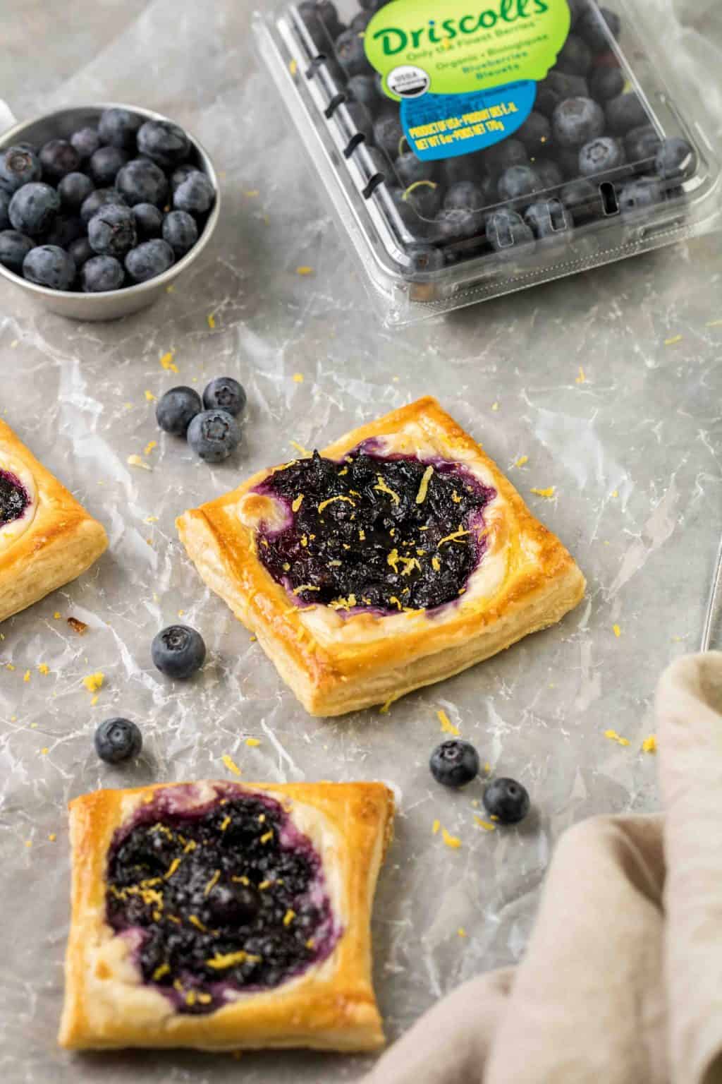 The Easiest Blueberry Cheese Danish With Puff Pastry Lifestyle Of A