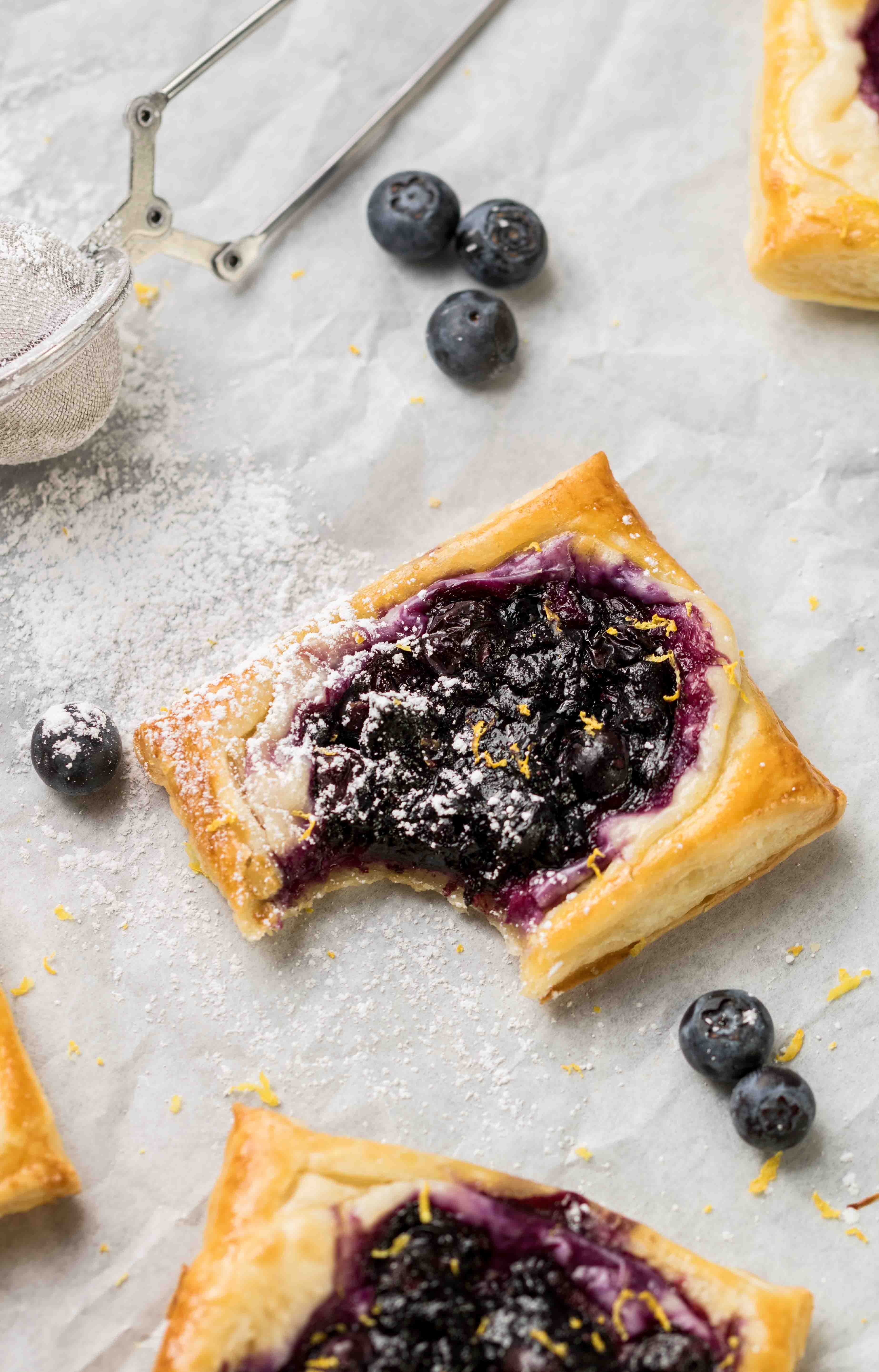 The Easiest Blueberry Cheese Danish With Puff Pastry Lifestyle Of A