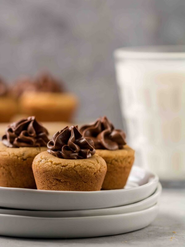 Peanut butter cup cookies with frosting