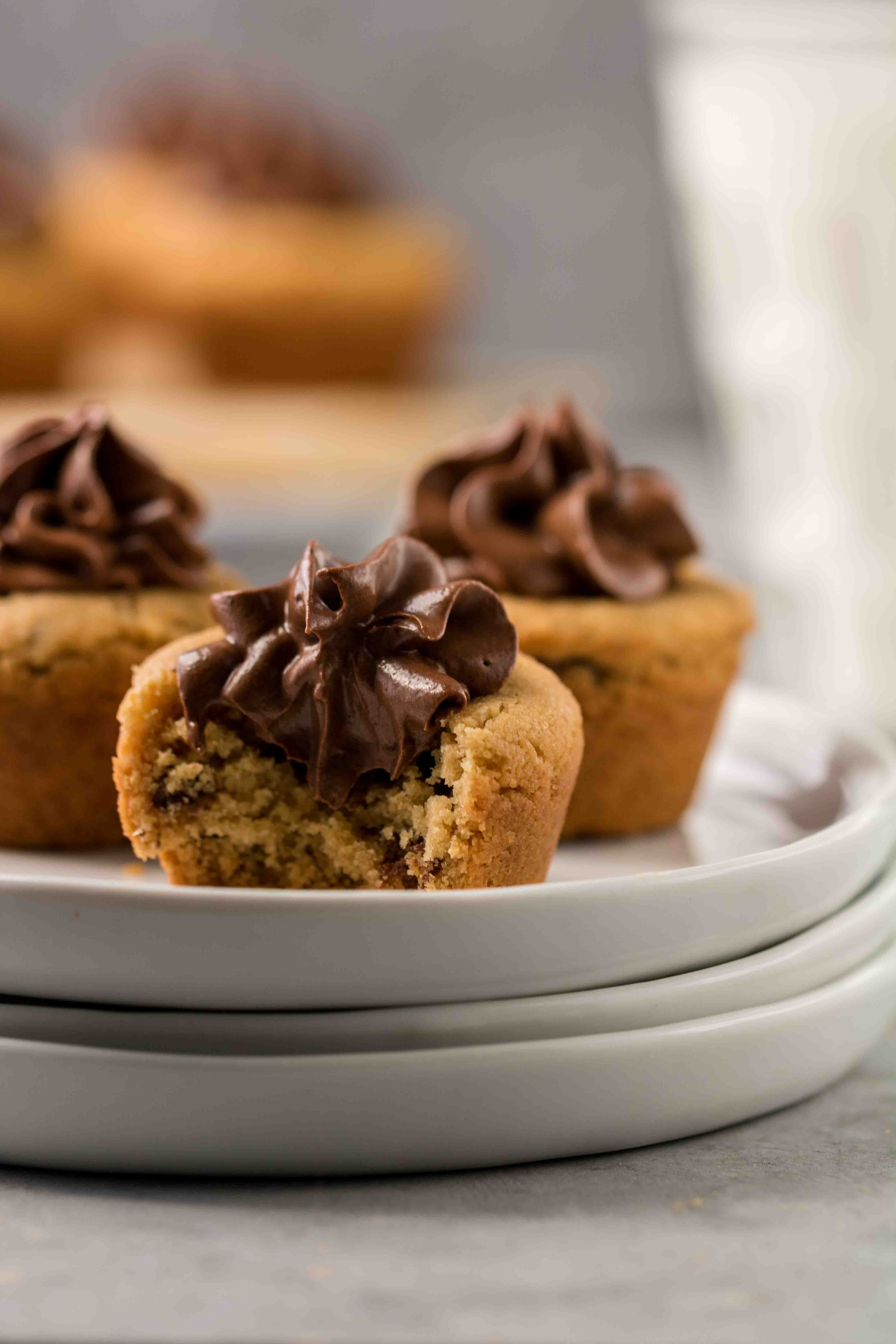 Chocolate chip cookie peanut butter cookie cups
