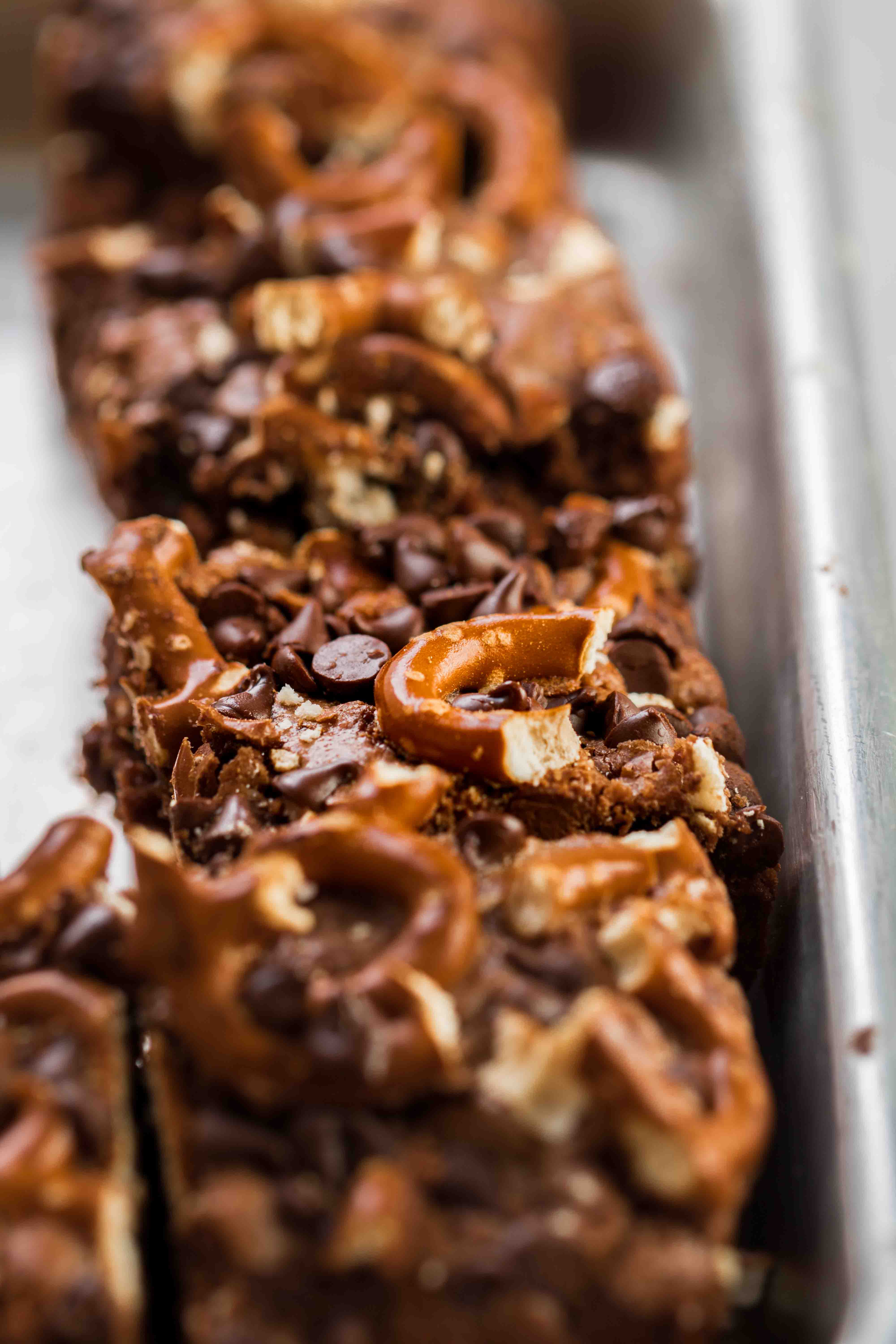 Pretzel Brownies without Cocoa Powder