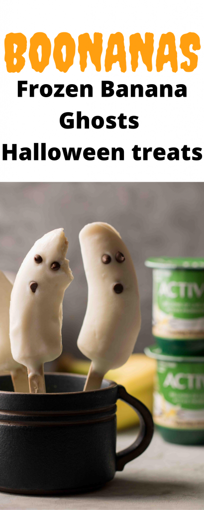 Healthy halloween banana ghost