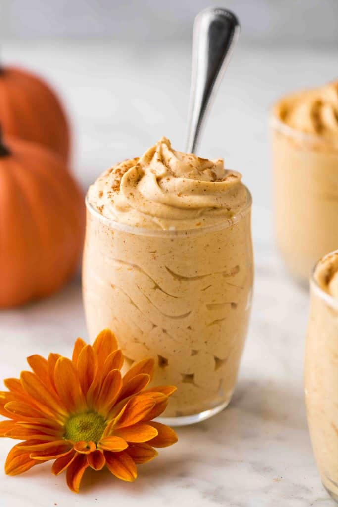 Keto pumpkin mousse