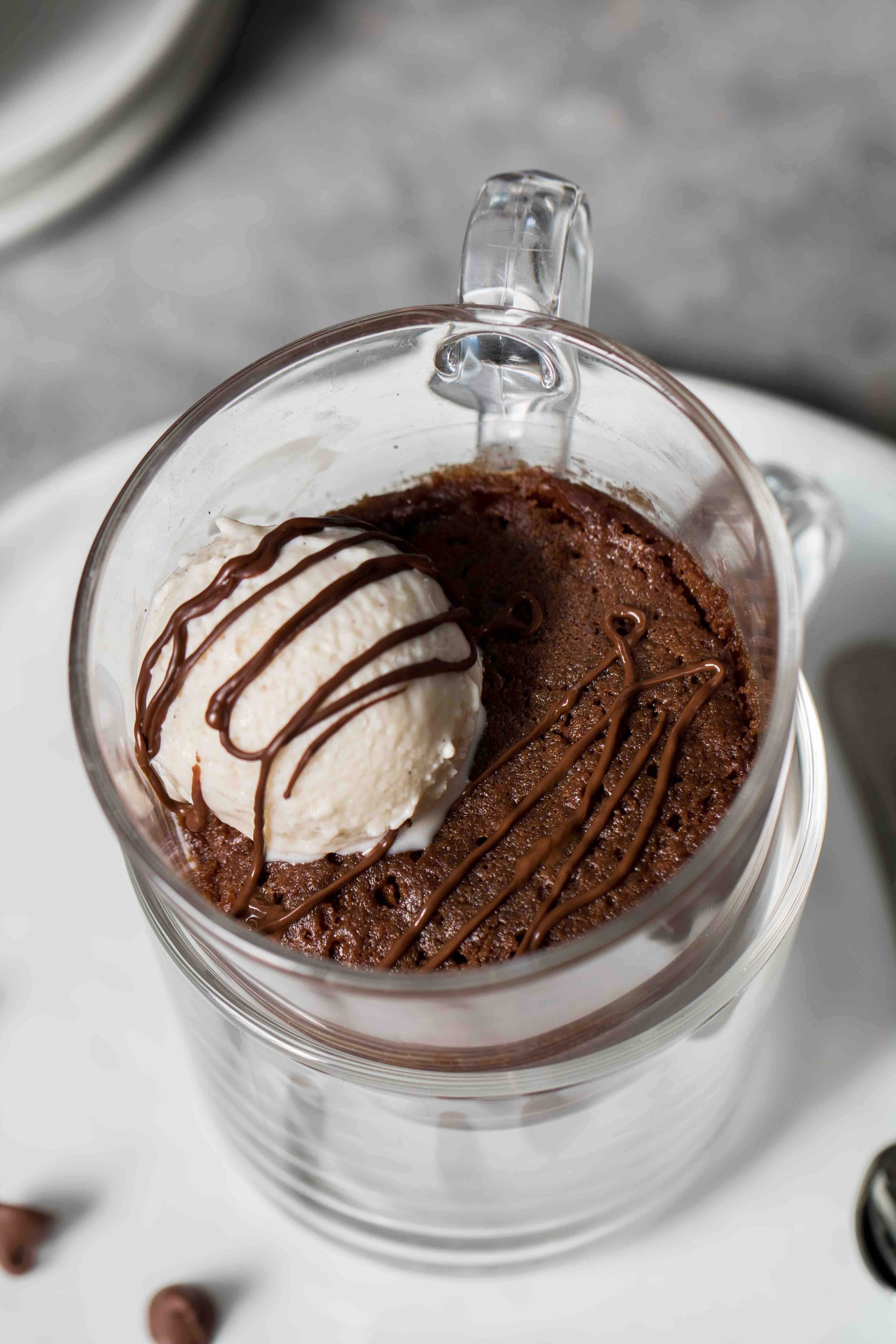 3-Minute Molten Double Chocolate Mug Cake Recipe