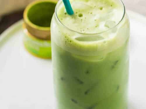 Easy Starbucks Iced Green Tea Matcha Latte - Lifestyle of a Foodie