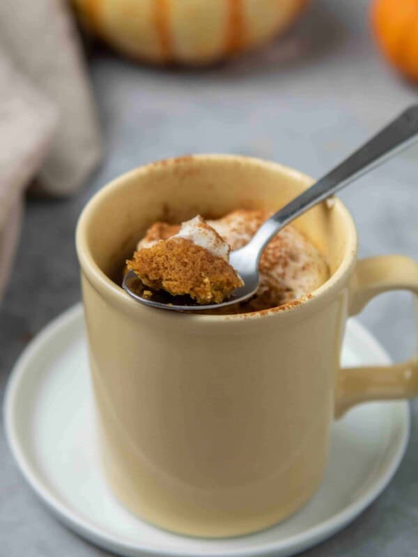 Single serve pumpkin mug cake recipe