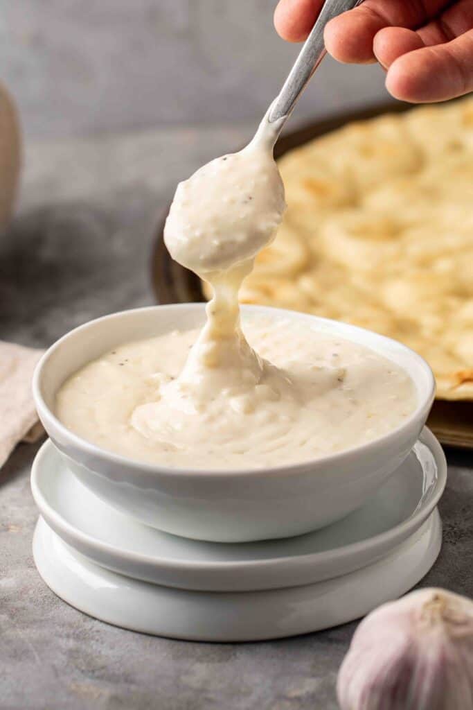 Creamy Garlic White Pizza Sauce | Lifestyle of a Foodie