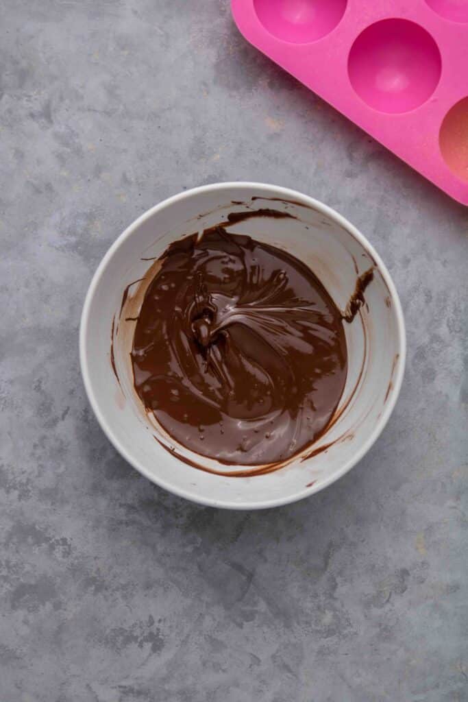 Melted chocolate chips