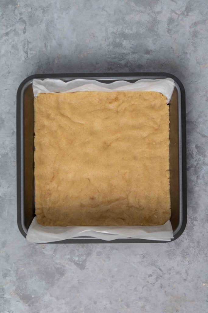 Make the gluten free shortbread crust