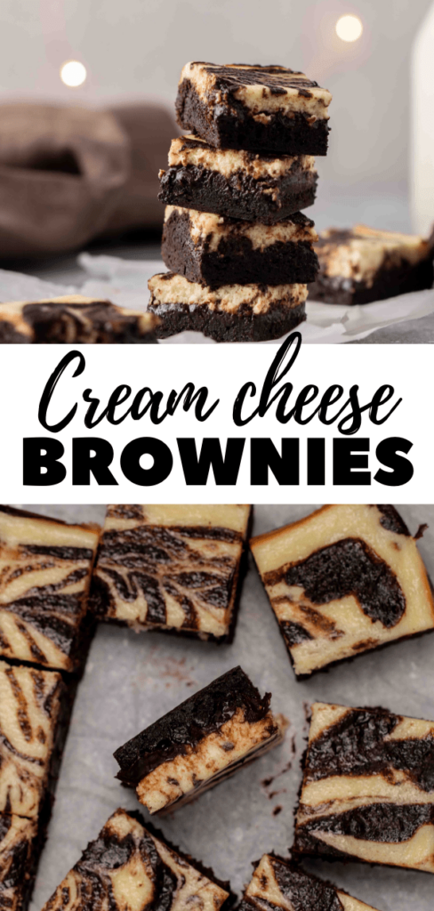 Cream cheese brownies for Pinterest