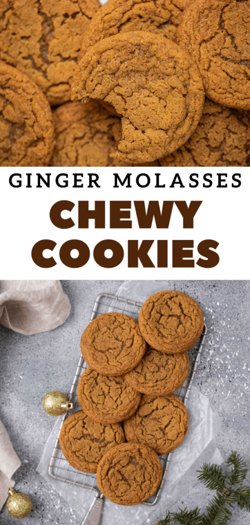 Chewy ginger molasses cookies