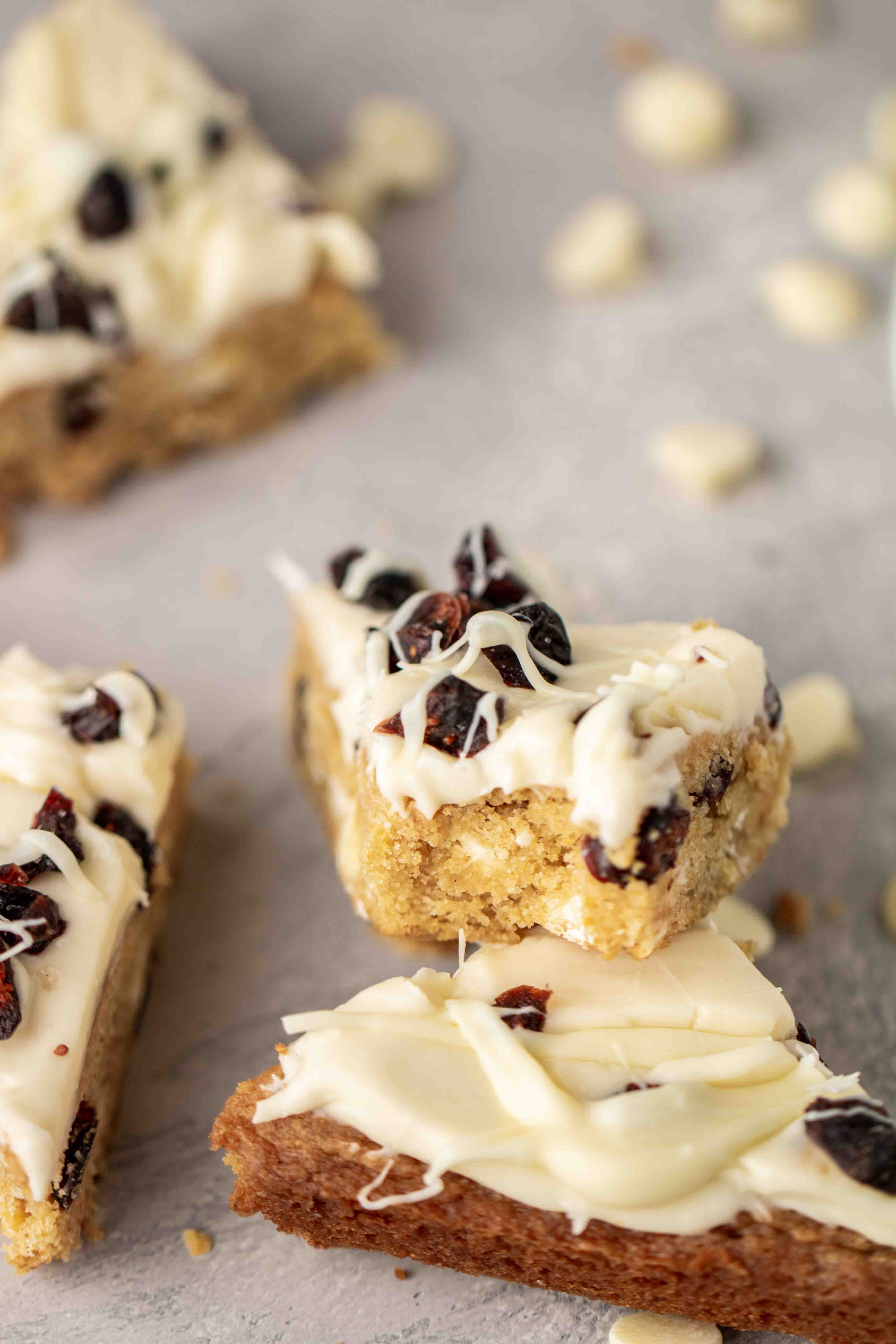 Delicious cranberry bliss bars