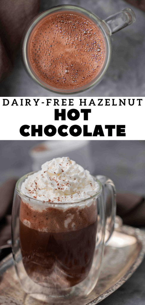 Easy dairy free hazelnut hot chocolate