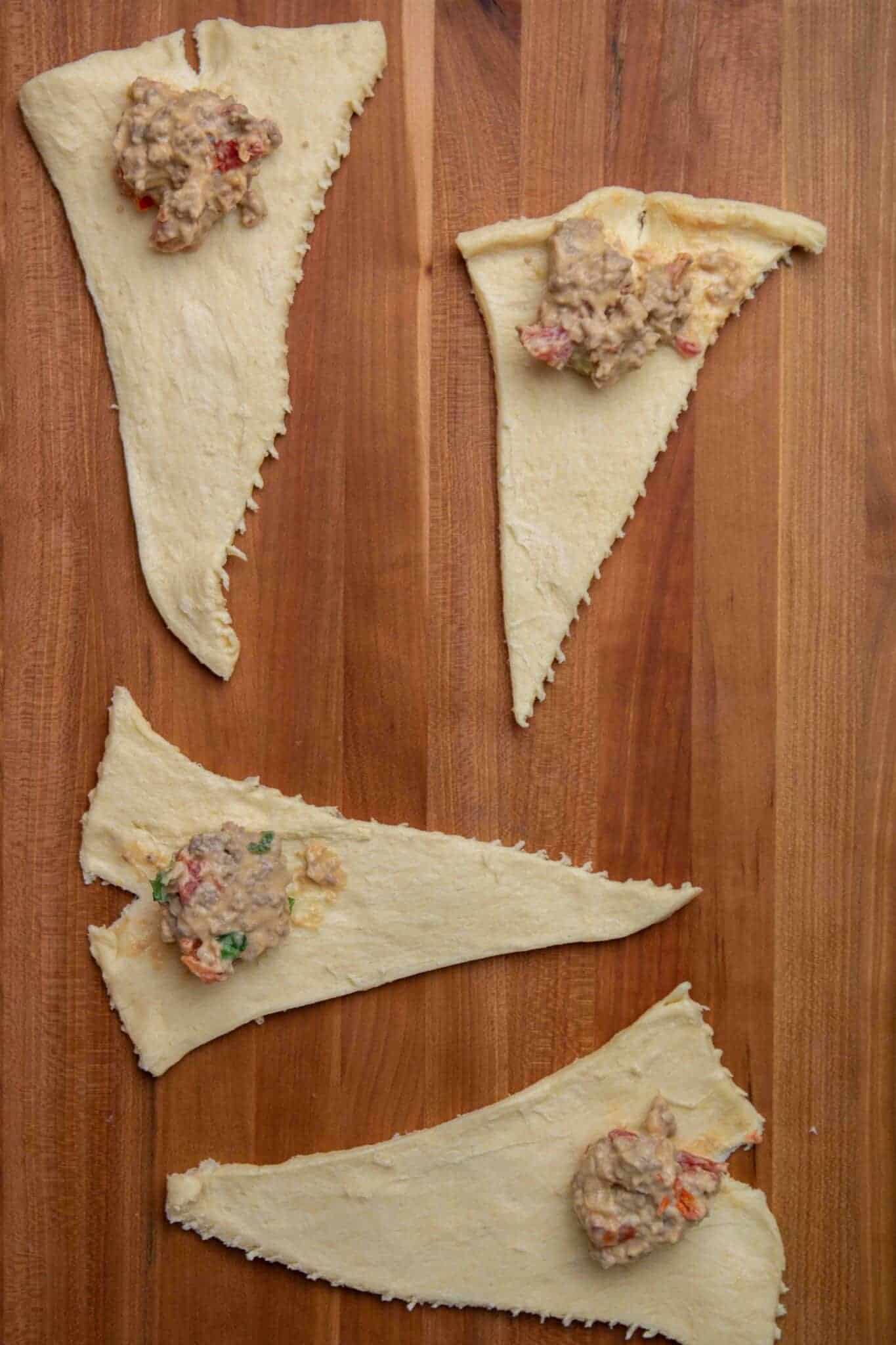 Quick Rotel cheese & ground beef crescent rolls Lifestyle of a Foodie