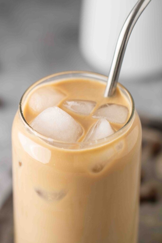 Cold brew coffee with vanilla sweet cream