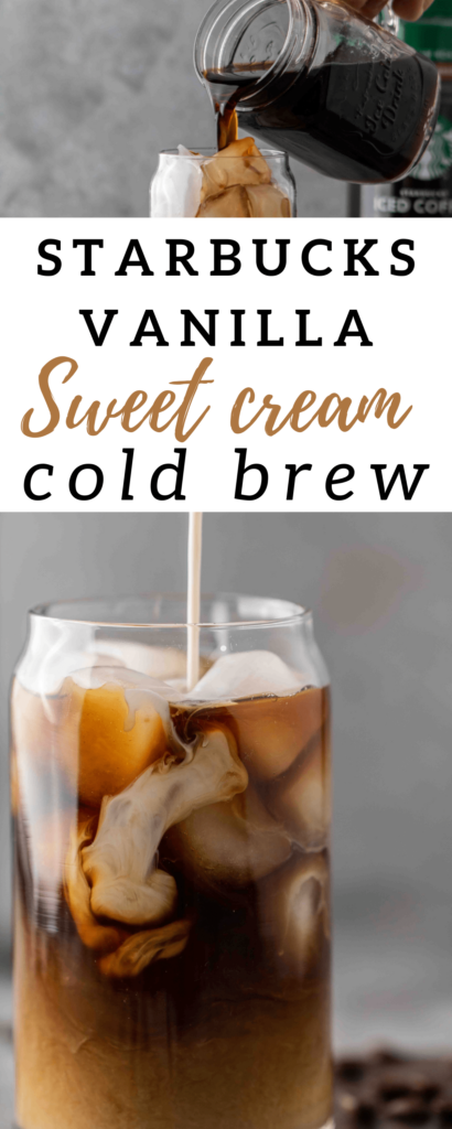 Starbucks copycat vanilla sweet cream cold brew