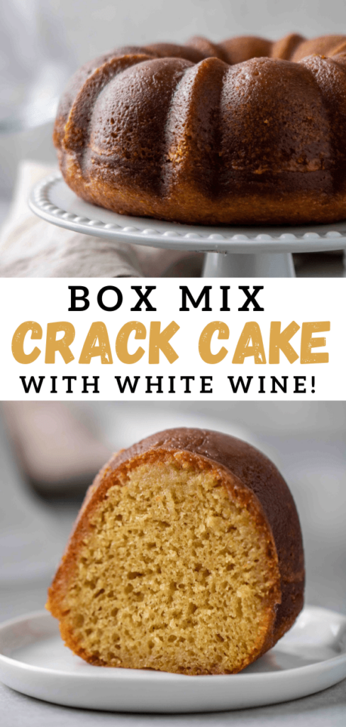 Crack cake with box mix