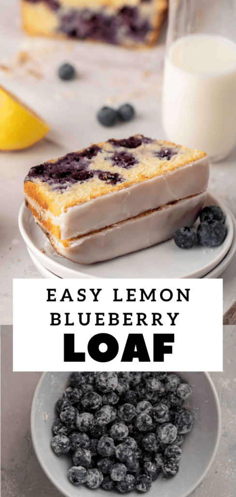 Blueberry lemon loaf cake