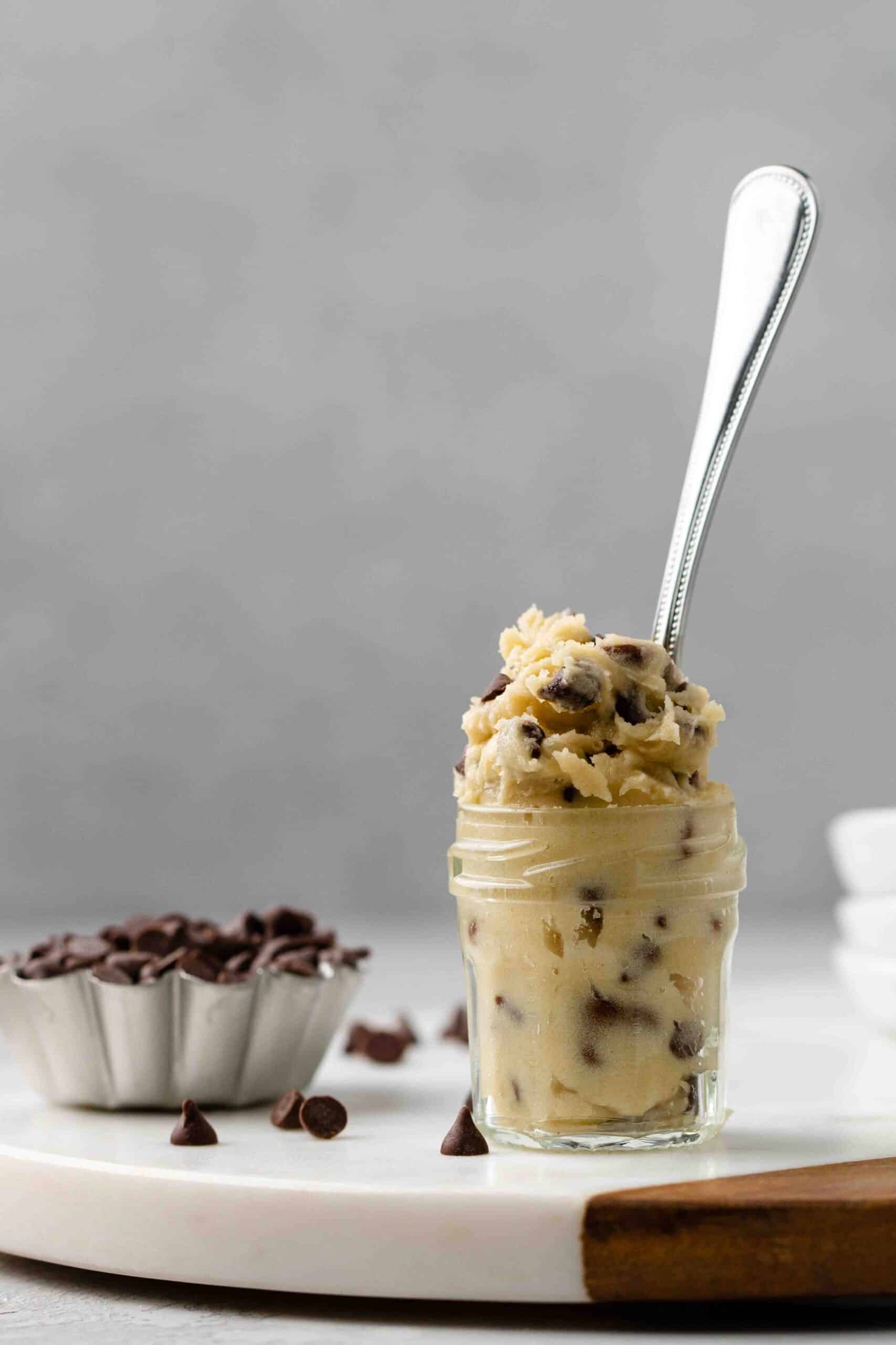 Chocolate chip edible cookie dough for one + 3 variations Lifestyle