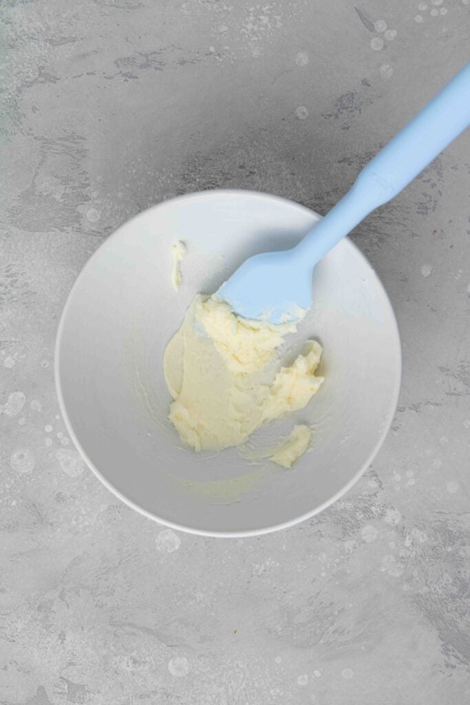 Softened butter in a bowl