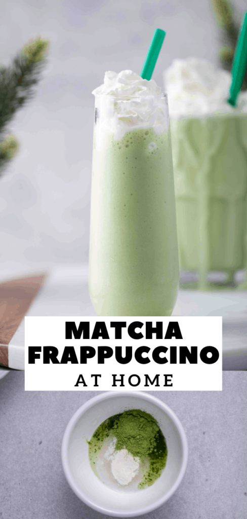 Matcha green tea Starbucks frappuccino