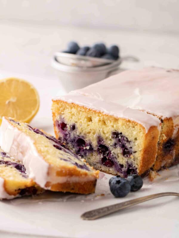 Moist lemon blueberry cake